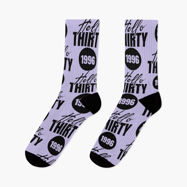 Item preview, Hello Thirty, 30th Birthday Gift. A perfect gift to celebrate your thirtieth birthday with style. Black text version designed and sold by illeN-Art-World.