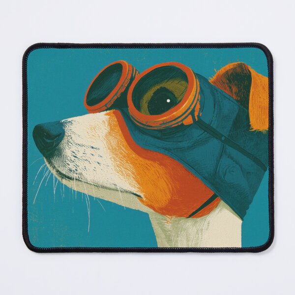 Item preview, JACK RUSSELL FEARLESS FLYER ART designed and sold by MarkedArtPrints.