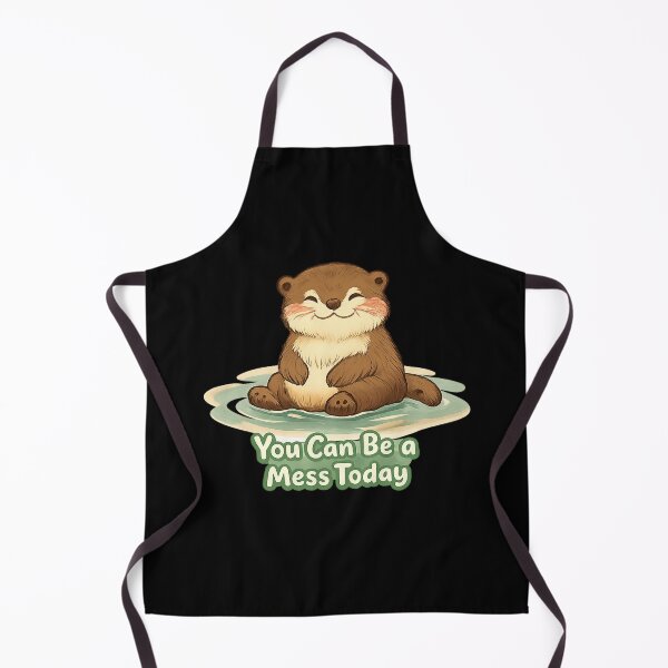 Item preview, You Can Be a Mess Today | Cute Otter Mental Health Affirmation Sticker | Self Love Gift | Encouraging Quote Sticker designed and sold by Davestre Designs.