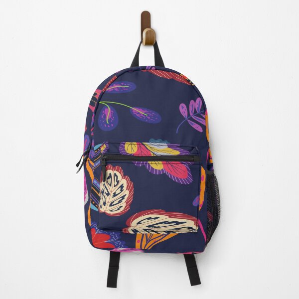 Item preview, Vibrant Tropical Foliage Pattern on Dark Background designed and sold by hetal66.