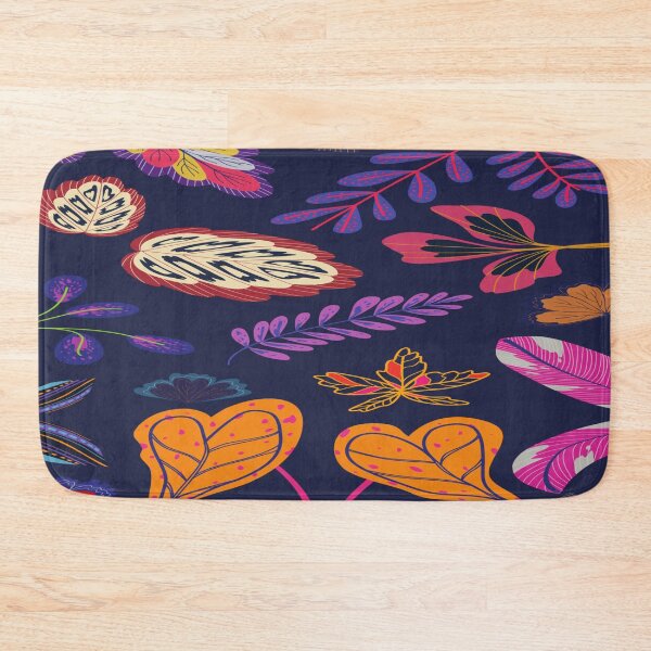 Item preview, Vibrant Tropical Foliage Pattern on Dark Background designed and sold by hetal66.