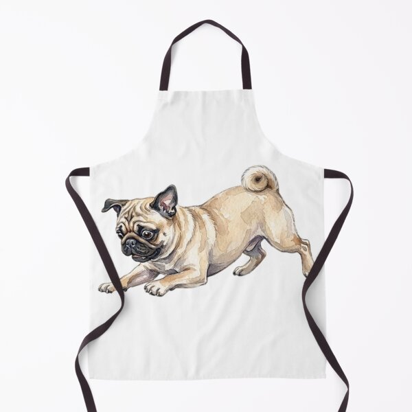 Item preview, Watercolor Pug Playing designed and sold by TheMagicIcon.