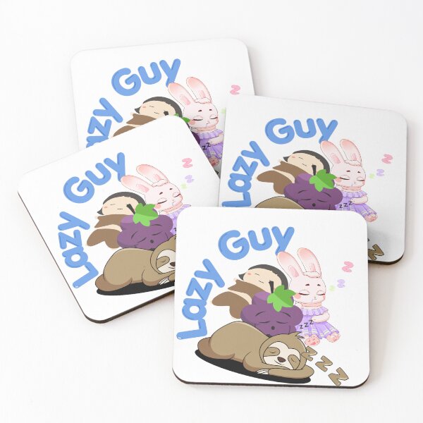 Item preview, Cute Kawaii Lazy Guy Sleeping Animals designed and sold by The Aesthetic Plug.