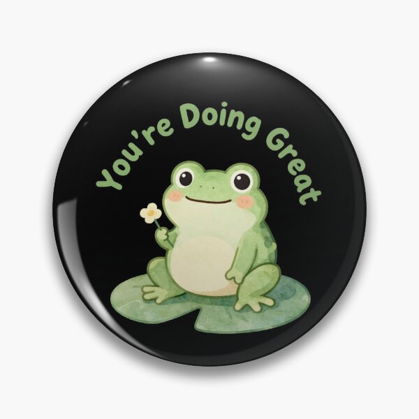 Item preview, You're Doing Great | Cute Frog Mental Health Affirmation Sticker | Self Love Gift | Encouraging Quote Sticker designed and sold by Davestre Designs.
