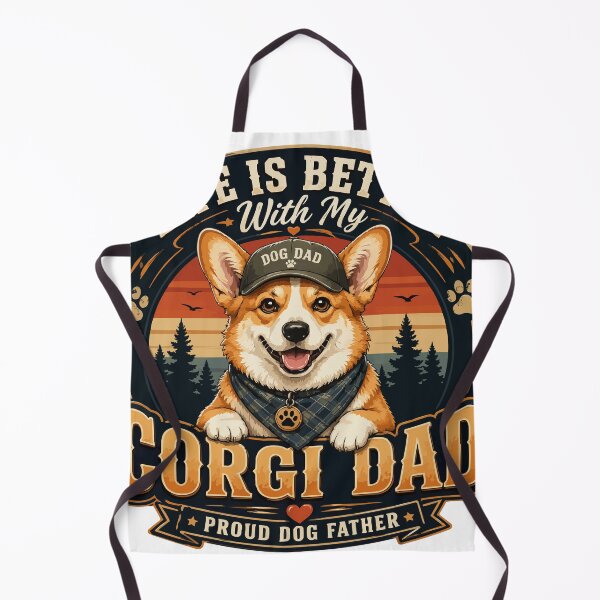 Item preview, Proud Corgi Dad Vintage Dog Lover Design designed and sold by PinkAmazon.
