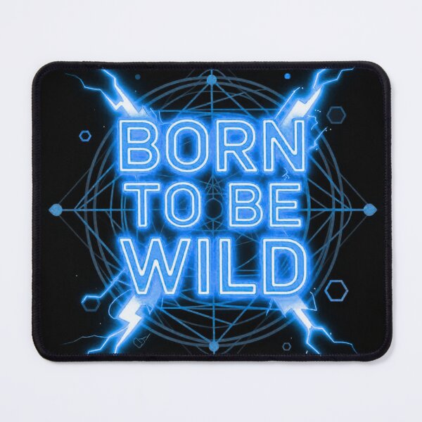 Item preview, Born To Be Wild Neon Lightning Typography Graphic Shirt designed and sold by DervoTeck2767.