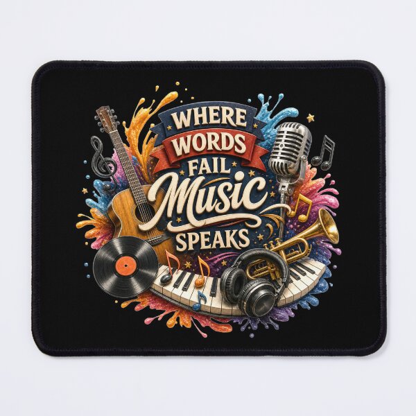 Item preview, Where words fail music speaks designed and sold by Johnny Furlotte.