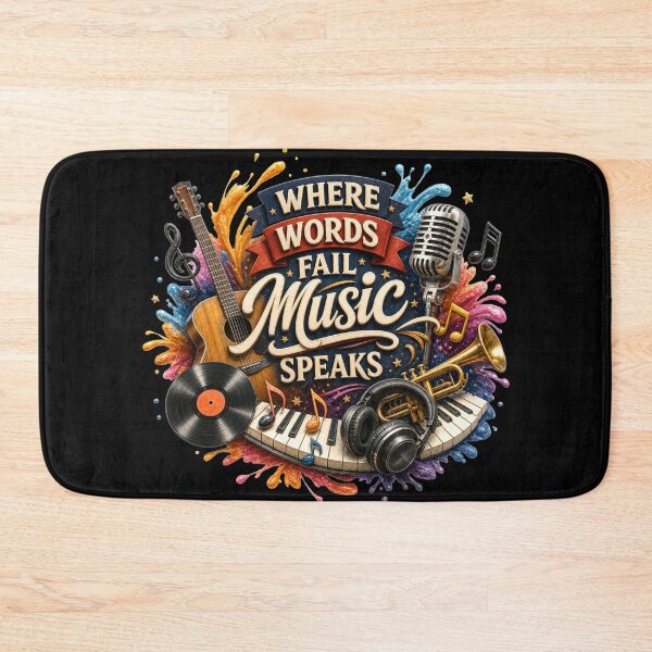 Item preview, Where words fail music speaks designed and sold by Johnny Furlotte.