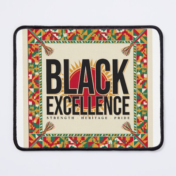 Item preview, Black Excellence Strength Heritage Pride Typography designed and sold by SavannaCanvas.