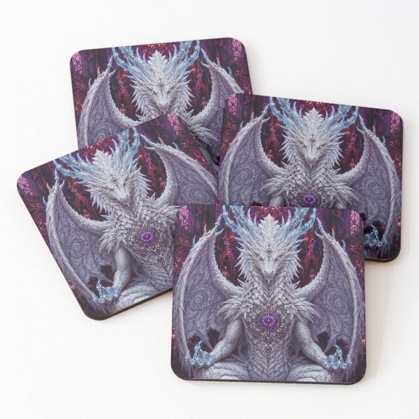 Item preview, White Dragon Meditating In Gothic Cathedral designed and sold by hyperbeast store.