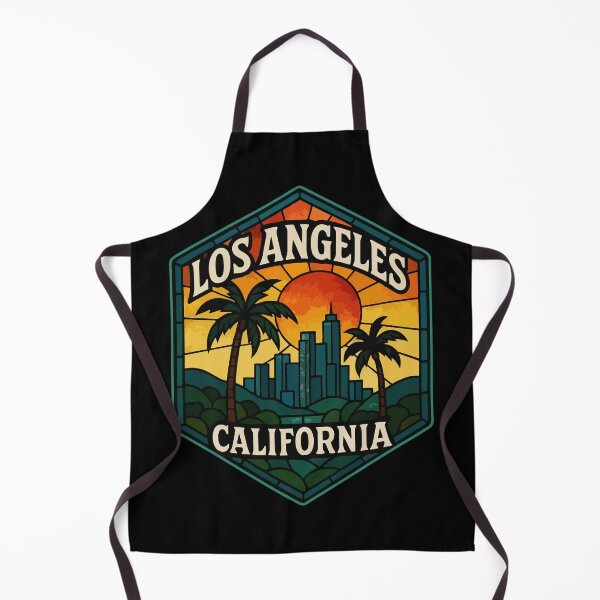 Item preview, Los Angeles California USA Stained Glass Art Travel designed and sold by TomFrontierArt.