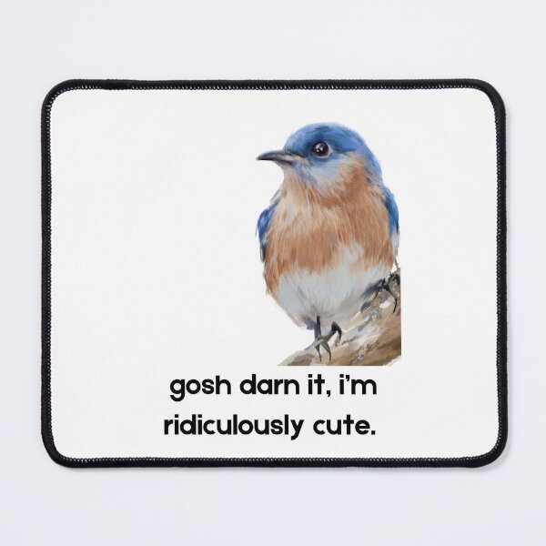 Item preview, cutest little bluebird  designed and sold by Obstinate Birds.