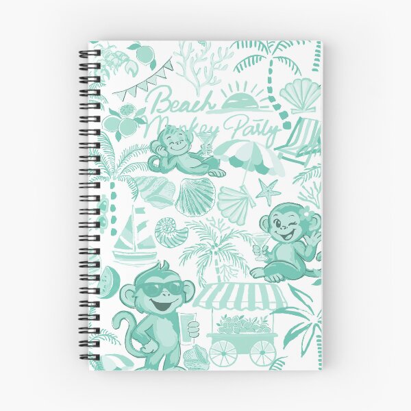 Item preview, Chilling Monkey - Monochrome  Aquamarine Green designed and sold by Fabricatemyart.