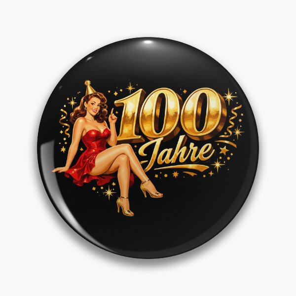 Item preview, Pin-Up 100 Years Vintage Gold Birthday Design designed and sold by Pineapple-Tree.