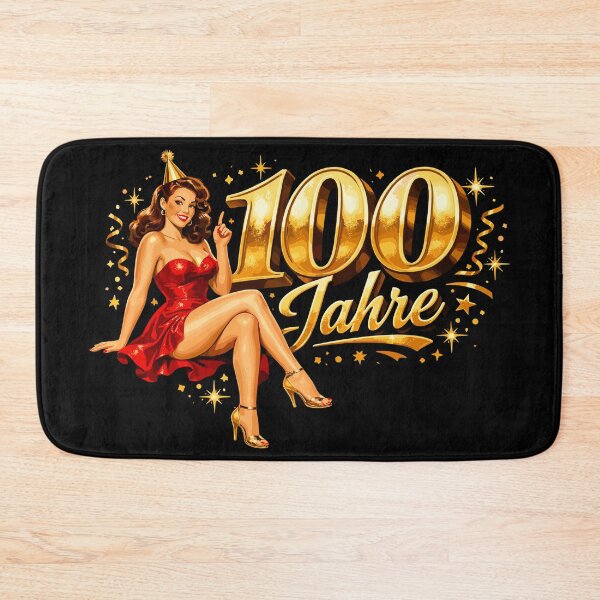 Item preview, Pin-Up 100 Years Vintage Gold Birthday Design designed and sold by Pineapple-Tree.