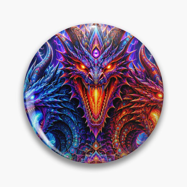Item preview, Three Headed Psychedelic Dragon designed and sold by hyperbeast store.