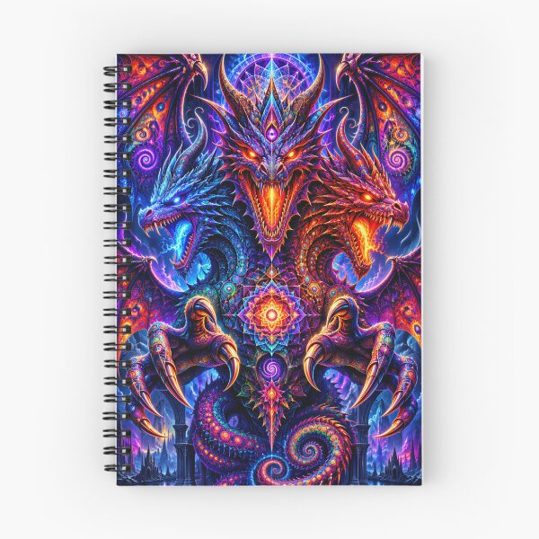 Item preview, Three Headed Psychedelic Dragon designed and sold by hyperbeast store.