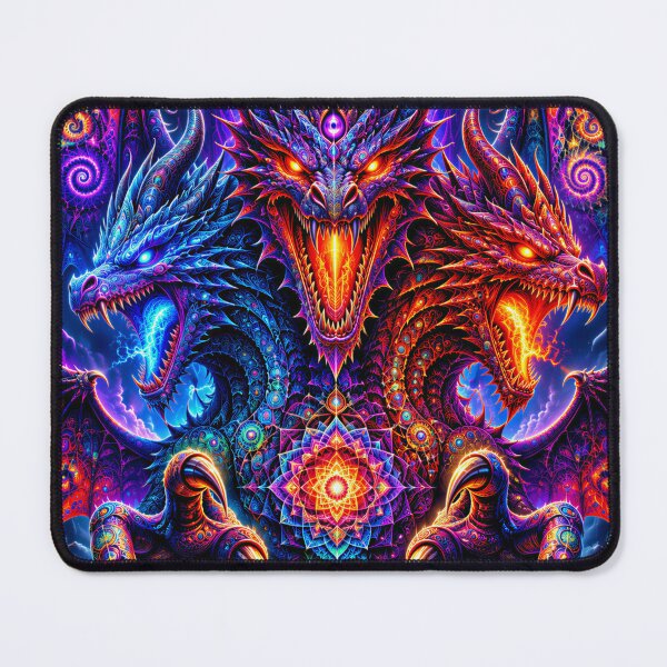 Item preview, Three Headed Psychedelic Dragon designed and sold by hyperbeast store.
