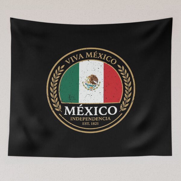 Item preview, Viva Mexico Independencia Est 1821 Flag Crest designed and sold by crouchingpixel.