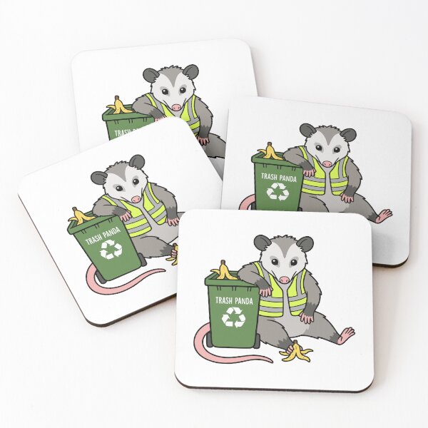 Item preview, Trash Panda – Funny Opossum Recycling Worker Cute Animal Humor designed and sold by cladeart.