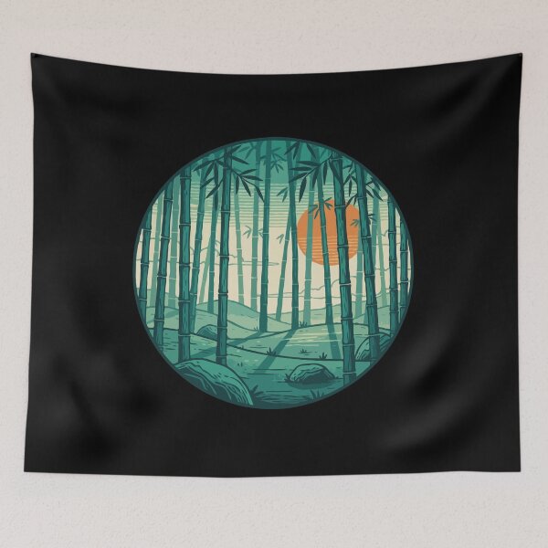 Item preview, Bamboo Forest Landscape designed and sold by Gkinoki.