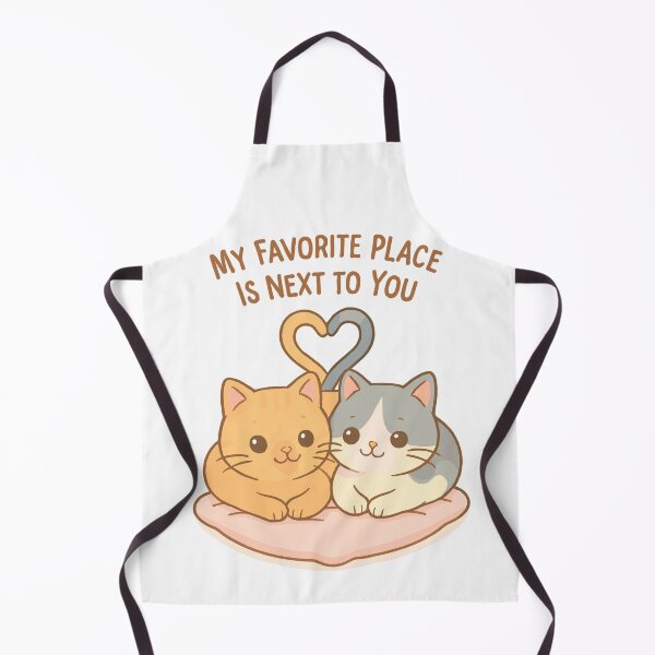 Item preview, Cat couple heart: My Favorite Place designed and sold by Pineapple-Tree.
