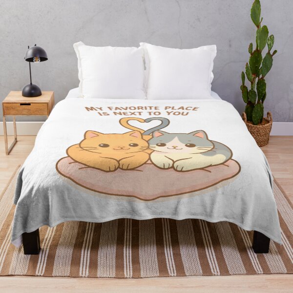 Item preview, Cat couple heart: My Favorite Place designed and sold by Pineapple-Tree.