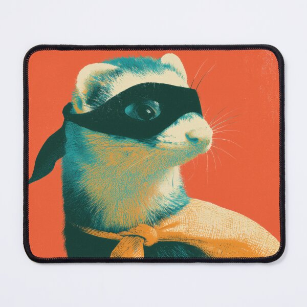 Item preview, FERRET THE TREAT BANDIT ART designed and sold by MarkedArtPrints.