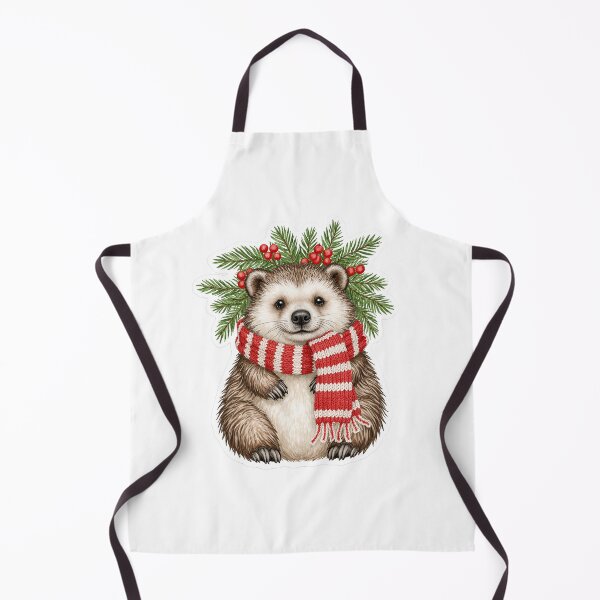 Item preview, Winter Hedgehog Christmas Woodland Illustration designed and sold by AillustriaAK.