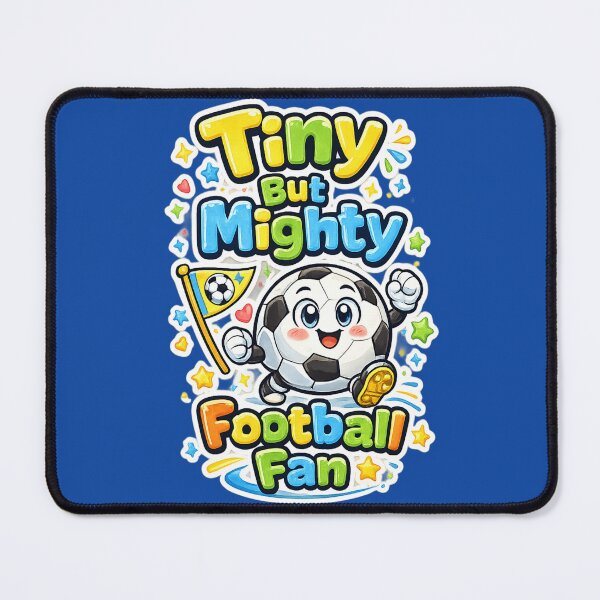 Item preview, Tiny But Mighty Football Fan Cute Kids Soccer T-Shirt designed and sold by ArthUpscale.