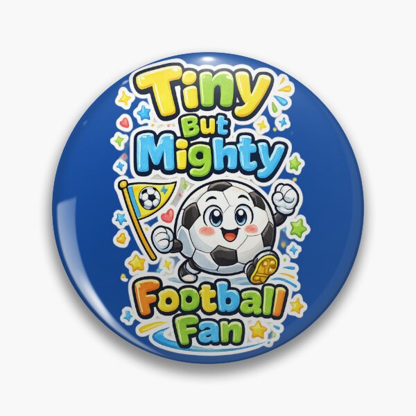 Item preview, Tiny But Mighty Football Fan Cute Kids Soccer T-Shirt designed and sold by ArthUpscale.
