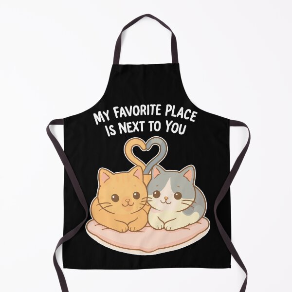 Item preview, Cat couple heart: My Favorite Place designed and sold by Pineapple-Tree.