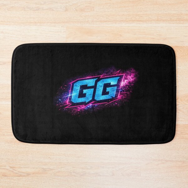 Item preview, GG Neon Blue & Pink Gaming Logo | Retro Esports Design designed and sold by StickyDelights.