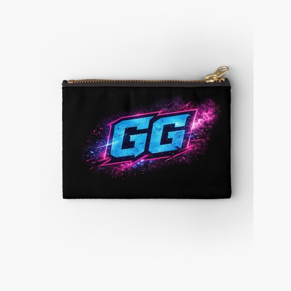 Item preview, GG Neon Blue & Pink Gaming Logo | Retro Esports Design designed and sold by Nusha Creations.