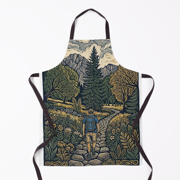 Item preview, Tatras Mountains Hiking Art Koscieliska Valley Linocut Landscape designed and sold by Gabe1983.