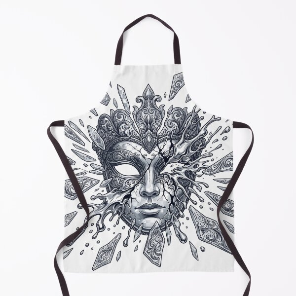 Item preview, Shattered Glass Masquerade Mask - Liquid Chrome Streetwear designed and sold by krish-prints.