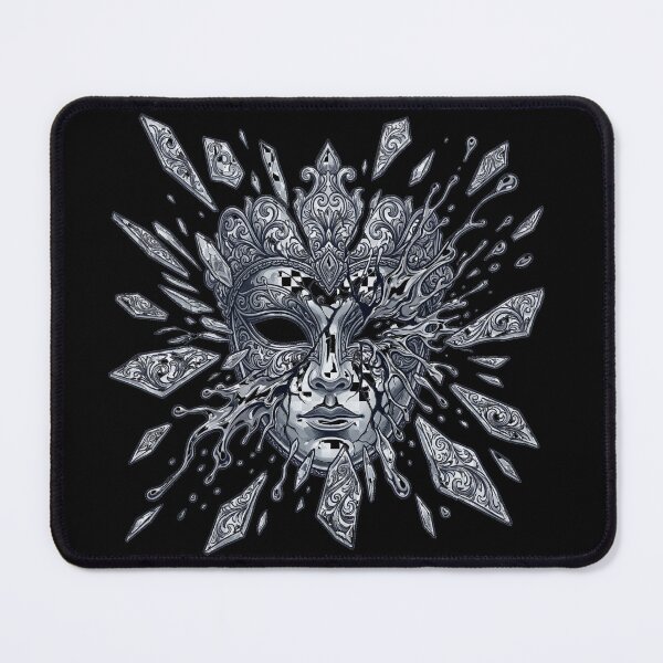 Item preview, Shattered Glass Masquerade Mask - Liquid Chrome Streetwear designed and sold by krish-prints.