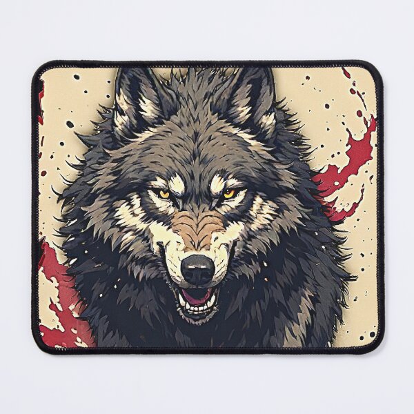 Item preview, Alpha Wolf Japanese Ink Style designed and sold by Neer arts.