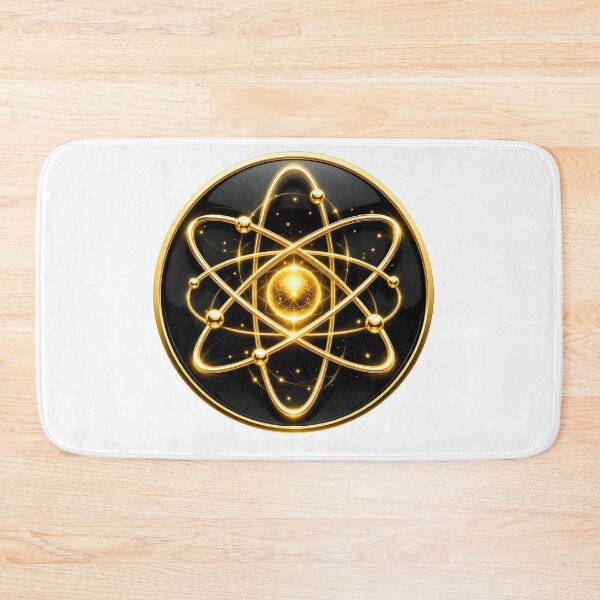 Item preview, Golden Quantum Atom  Luxury Science Symbol designed and sold by simaso.