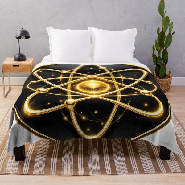 Item preview, Golden Quantum Atom  Luxury Science Symbol designed and sold by simaso.