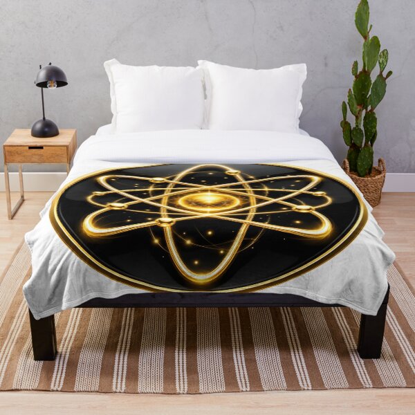 Item preview, Golden Quantum Atom  Luxury Science Symbol designed and sold by simaso.