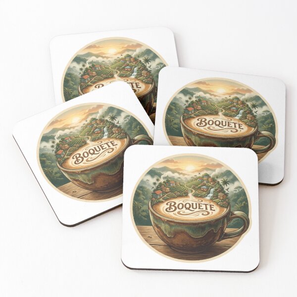 Item preview, Boquete Coffee Highlands Sticker designed and sold by Imaginarium of Chaos falcon88 .