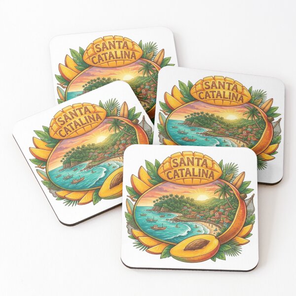 Item preview, Santa Catalina Pacific Travel Sticker designed and sold by Imaginarium of Chaos falcon88 .
