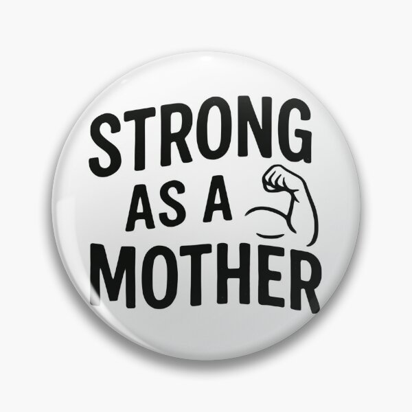 Item preview, Strong as a mother – Power Mama with biceps designed and sold by Pineapple-Tree.