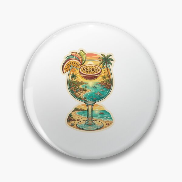 Item preview, Pedasi Coastal Beach Party Sticker designed and sold by Imaginarium of Chaos falcon88 .