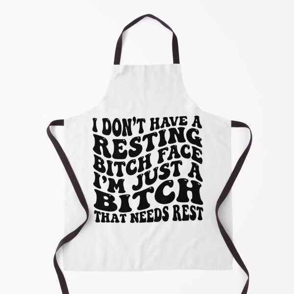 Item preview, I Don't Have A Resting Bitch Face Retro Groovy Wavy Quote designed and sold by raedattia.