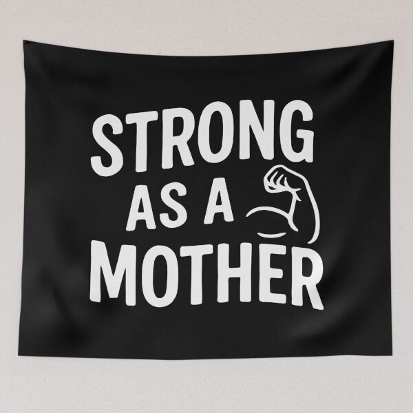 Item preview, Strong as a mother – Power Mama with biceps designed and sold by Pineapple-Tree.