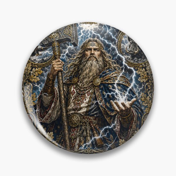 Item preview, Perun Slavic Thunder God Artwork designed and sold by JabbiKamost.