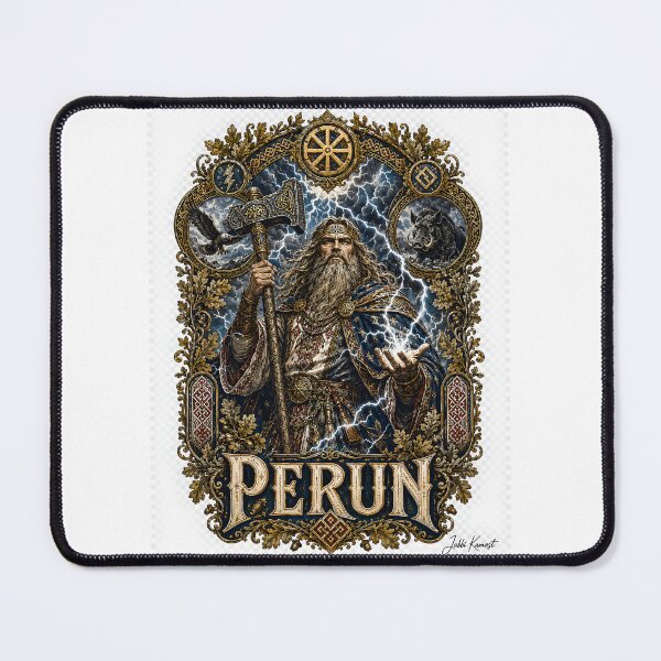 Item preview, Perun Slavic Thunder God Artwork designed and sold by JabbiKamost.