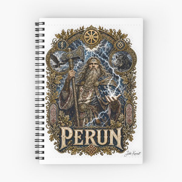 Item preview, Perun Slavic Thunder God Artwork designed and sold by JabbiKamost.